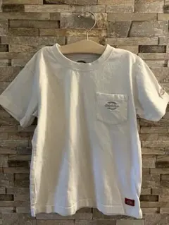 Dickies ホワイト Tシャツ ポケット付き　140