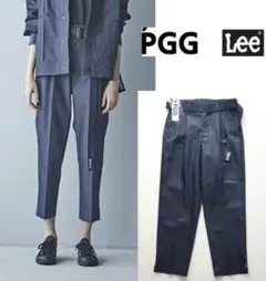 コラボ！新品【PGG×Lee】無縫製圧着デニムパンツ 紺 1(w74-77)