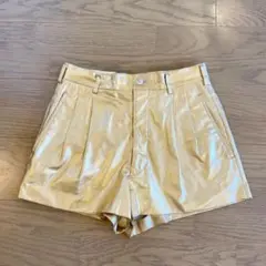 美品★コムデギャルソン★ゴールドショートパンツ
