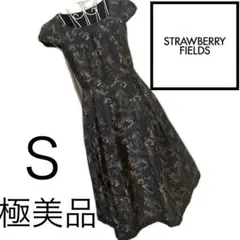 美品☆ストロベリーフィールズ☆美スタイル☆総柄☆ワンピース☆S