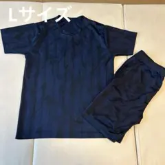 Mサイズ　ネイビー 幾何学模様 ルームウェアセット パジャマ