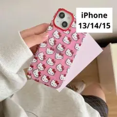 ハローキティ　キティ　スマホケース　iPhone13/14/15