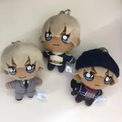 名探偵コナン 安室透 ぬいぐるみ マスコット 3点