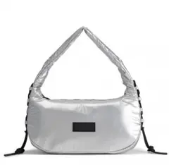 HUNTER TRAVEL HOBO SLINGシルバーショルダーバッグ
