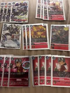 引退デジモンカード ハイブリッド体まとめ売り　bt4-bt12 赤ハイ多め