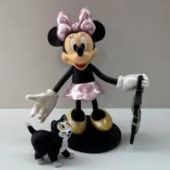 【レア】ミニーマウス フィギュア フィガロ付き ディズニーキャラクター置物