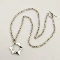 【美品】ジョージジェンセン ネックレス スター ペンタゴン シルバー925