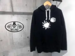 RAT LAND ラットランド インクドリッププリント スウェット パーカー L