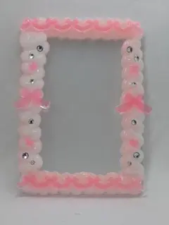 ホイップデコトレカケース　ピンクリボン　B8