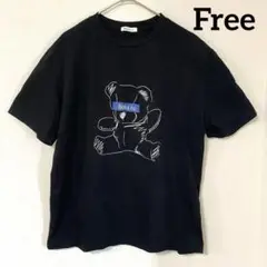 Boka nii ボカニー　クマ Tシャツ ブラックF
