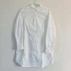 無印良品 美品 オーガニックコットン 長袖ロングシャツ S