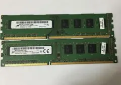Micron製 デスクトップ用メモリ 4GB　2枚