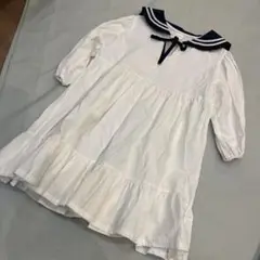 【新品未使用】韓国服 LINDO セーラー襟ワンピース