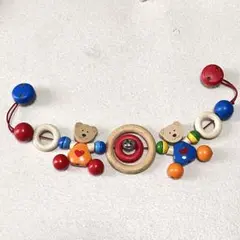 ドイツ ハイメス社 ベビーカーチェーン クリップ 木のおもちゃ