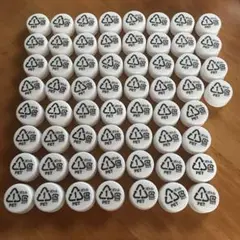 ペットボトルキャップ 白 60個