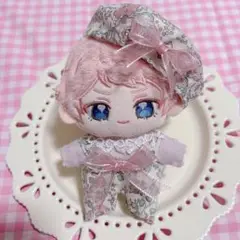 あんスタ　いつぬい　ぬい服　12cm 1 リボン　花柄　ピンク推し活【No24】