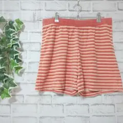【UNIQLO】ユニクロ　レディース　ハーフパンツ　オレンジ　L