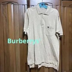 Burberrys' LY メンズ　ポロシャツ　ベージュ 綿100%
