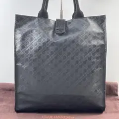 ✨極美品✨GHERARDINI ゲラルディーニ トートバッグ 総柄 ブラック