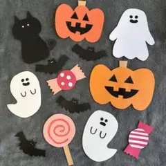 【壁面/掲示物】装飾 画用紙 手作り ハロウィン 10月 イラスト