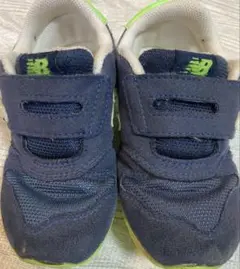 New Balance キッズシューズ ネイビー/グリーン　15.5