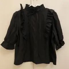 evelyn ブラウス 半袖 黒