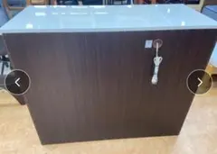 食器棚 ダークブラウン、ホワイト