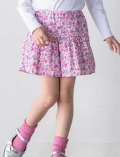 BEBE フラワープリントジャガードキュロット　120cm