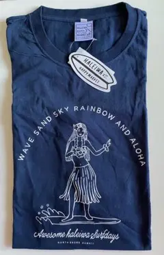 ☆ハレイワ HALEIWA☆Tシャツ ネイビーL☆未使用品☆ハワイアンスタイル