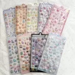 未開封/ボンボンドロップシール ぷくぷくシール 立体 平成レトロ 動物 女の子