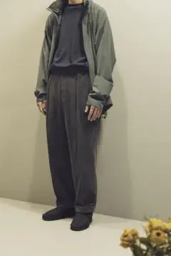 定価65000円camiel fortgensウールストライプパンツ NAVY - メルカリ