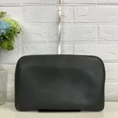 LOUIS VUITTON　クラッチバッグ　ダークグリーン　レザー　3194