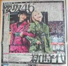 桜坂46 櫻坂46 スポーツ報知　8/25 新聞記事
