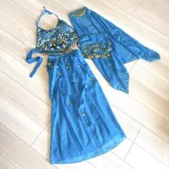 アラジン ベリーダンス セットアップ 青
