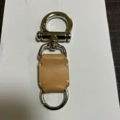 レザー　キーリング　アプリコット　姫路レザー