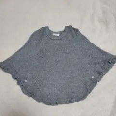 kumikyoku 綿麻　ケープ　ポンチョ