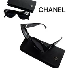 【新品未使用】CHANEL ロゴ ブラック サングラス