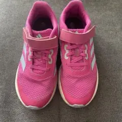 adidas ピンク スニーカー　キッズ　女の子　21.0cm