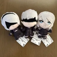ニーアオートマタ　NieR アクションドール　ヨルハ　2B 9S ぬいぐるみ 2B」と「9S」の可動ぬいぐるみ「ニーア オートマタ アクション