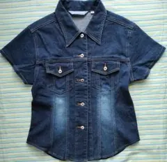 デニムショートスリーブシャツ　ジャケット