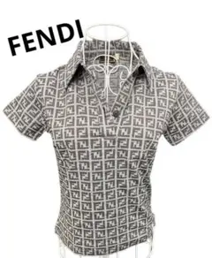FENDI フェンディ ポロシャツ F柄 ズッカ柄 レディース メンズ