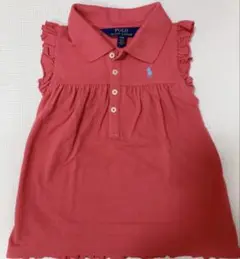 Polo Ralph Laurenフリルポロシャツ 4T ピンク　ラルフローレン