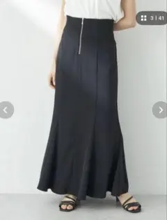アースミュージックアンドエコロジー　バックレース　マーメイドスカート