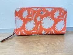 kikiさん専用　花柄　オレンジ　長財布　ケイトスペード