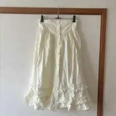 ヴィンテージ 昭和レトロ　古着 1点物 フリルスカート 高円寺 ヨーロッパ