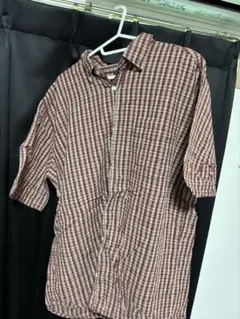 BASIC EDITIONS 半袖チェックシャツ Lサイズ