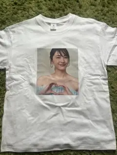 おもしろＴシャツ　長澤まさみ風　ホワイト　Lサイズ 新品