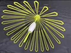 キパラソル 遠投 ウキ取りパラソル ウキ回収具 イエロー
