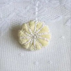 〖ブローチ〗黄色のお花