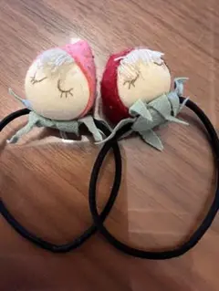 未使用品　さえら　ポテチーノヘアゴム２個セット